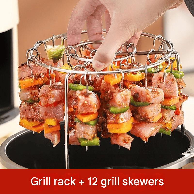 🥩Vertical barbecue grill for grilling skewers.🍤