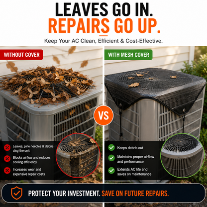 🍂Outdoor Air Conditioner Mesh Cover | Protect Your AC From Leaves & Debris