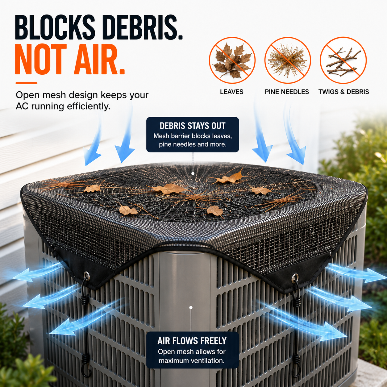 🍂Outdoor Air Conditioner Mesh Cover | Protect Your AC From Leaves & Debris