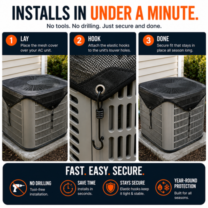 🍂Outdoor Air Conditioner Mesh Cover | Protect Your AC From Leaves & Debris