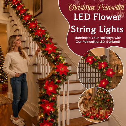🔥Poinsettia LED Flower String Lights