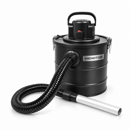🔥 MENDTIDE Fireplace Ash Vacuum – 20 L Steel Drum, 1200 W