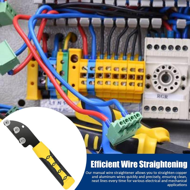 🔩Stainless Steel Cable Straightener Tool - Professional Manual Untwisting & Bending Device for Electricians, HVAC & Telecom Projects🔧