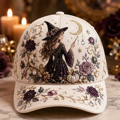🎃 3D Halloween Embroidery Cap | Spooky Cute Adjustable Hat for Fall Outfits, Daily Styling & Halloween Parties