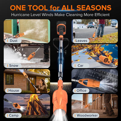LELUMP™ Handheld Cordless Leaf Blower with Adjustable & Foldable Pole