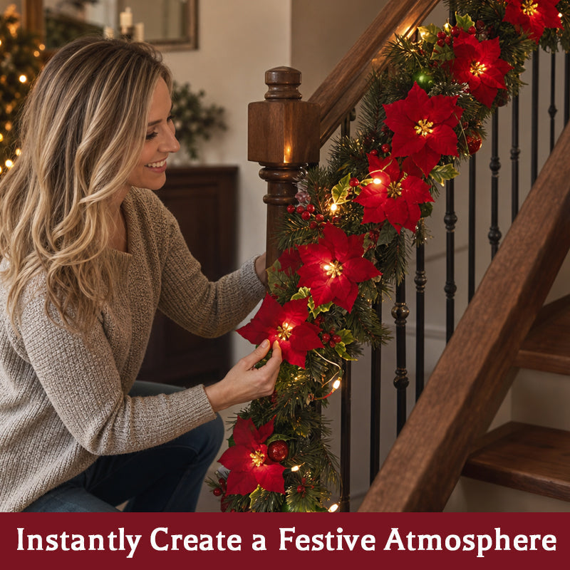 🔥Poinsettia LED Flower String Lights