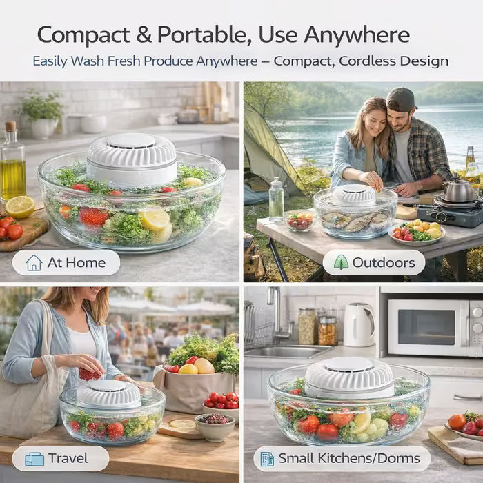 🥬 Fruit & Vegetable Washer – Removes Pesticides & Bacteria, No Chemicals Needed