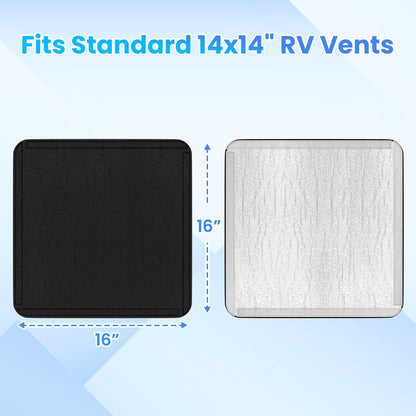 🌙 RV Vent Insulator & Blackout Skylight Cover | Fits 14x14 Roof Vents