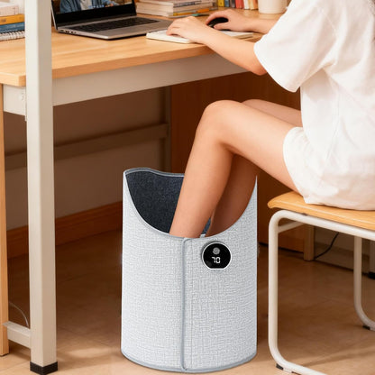 LELUMP™ 360° Electric Foot & Leg Warmer – 5-Level Under Desk Heater with Digital Display