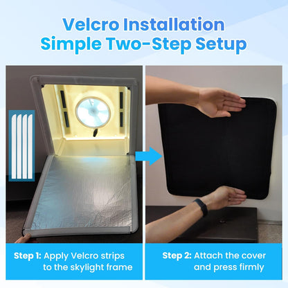 🌙 RV Vent Insulator & Blackout Skylight Cover | Fits 14x14 Roof Vents