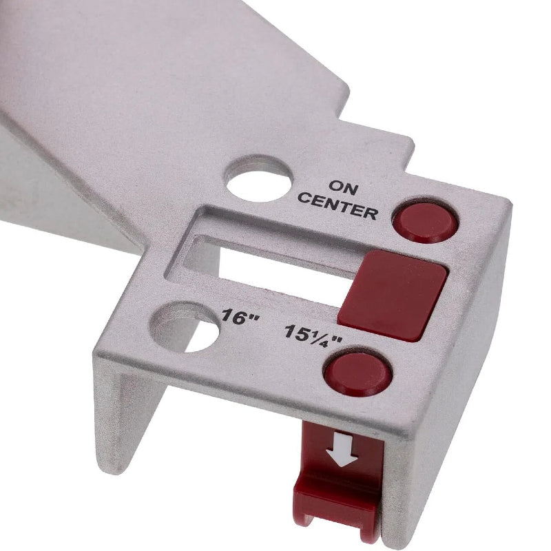 LELUMP™ 16" On-Center Stud Layout Tool | Adjustable Aluminum Framing Jig with Comfort Grip Handle