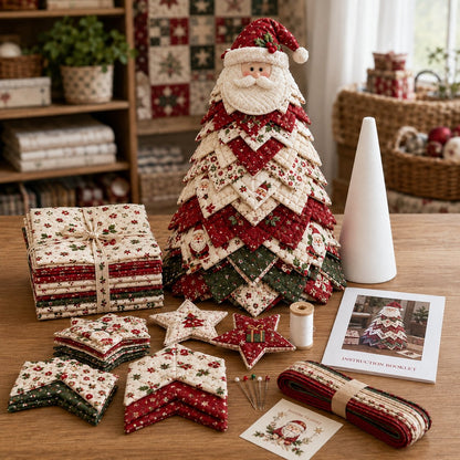 DIY Quilted Santa Christmas Tree Kit