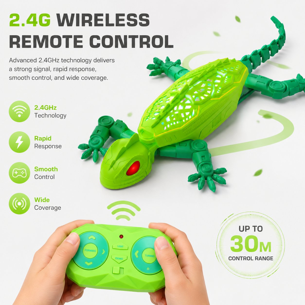 🦎Gecko Rush Remote Control Wall Climbing Lizard Toy — Ceiling & Floor Crawler