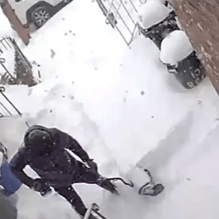 ❄️ Brushless Cordless Electric Snow Shovel with Wheels ⚡