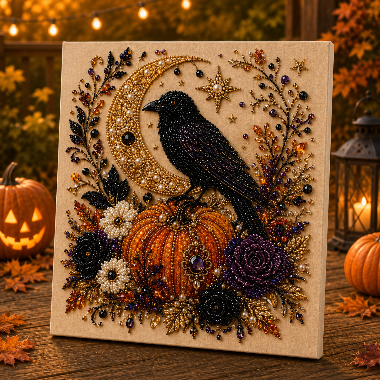🔥Limited time 70% OFF - 👻✨ Halloween Pearl Art DIY Kit – Turn Tiny Pearls into Spooky-Cute Magic