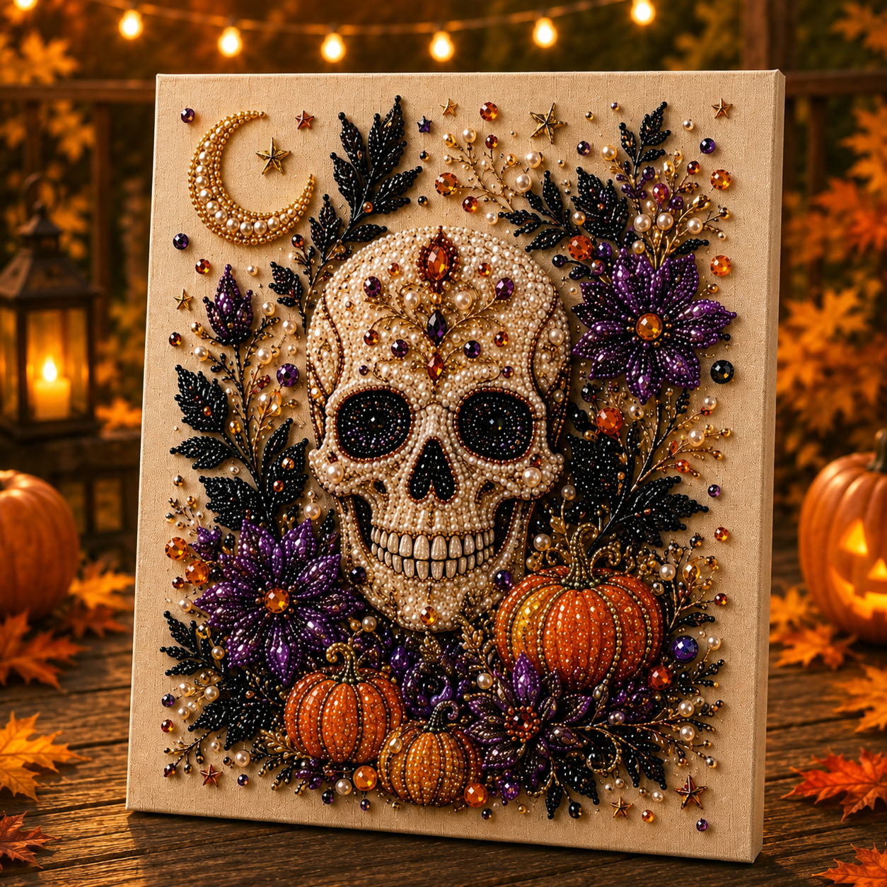 🔥Limited time 70% OFF - 👻✨ Halloween Pearl Art DIY Kit – Turn Tiny Pearls into Spooky-Cute Magic