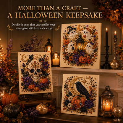 🔥Limited time 70% OFF - 👻✨ Halloween Pearl Art DIY Kit – Turn Tiny Pearls into Spooky-Cute Magic