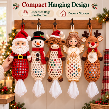 🎄 Merry Tidy Crochet™ – Christmas Bag Holder DIY Kit