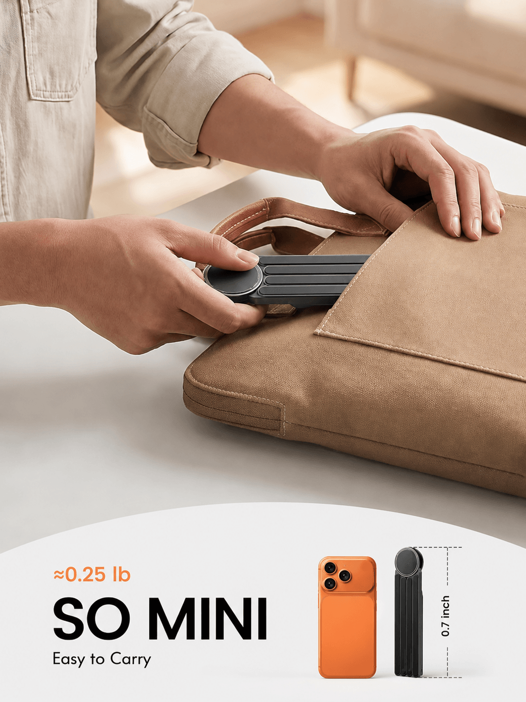 LELUMP™ Portable 4-in 1 Magnetic Aluminum Alloy Foldable Multifunctional Stand