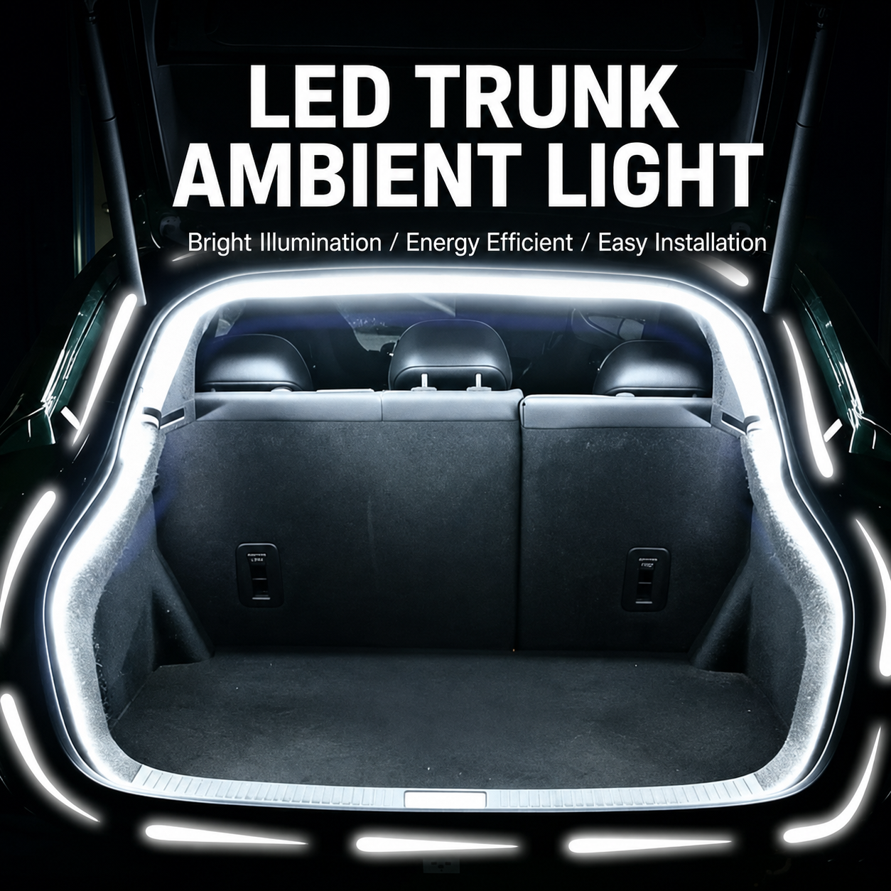 Dynamic Flowing Car Trunk Light Strip – Universal Fit for All Vehicles
