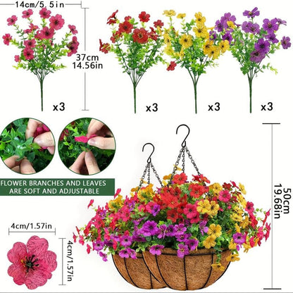 🔥 Simulated Hanging Flower Basket 💥