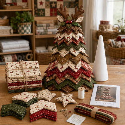 DIY Quilted Santa Christmas Tree Kit