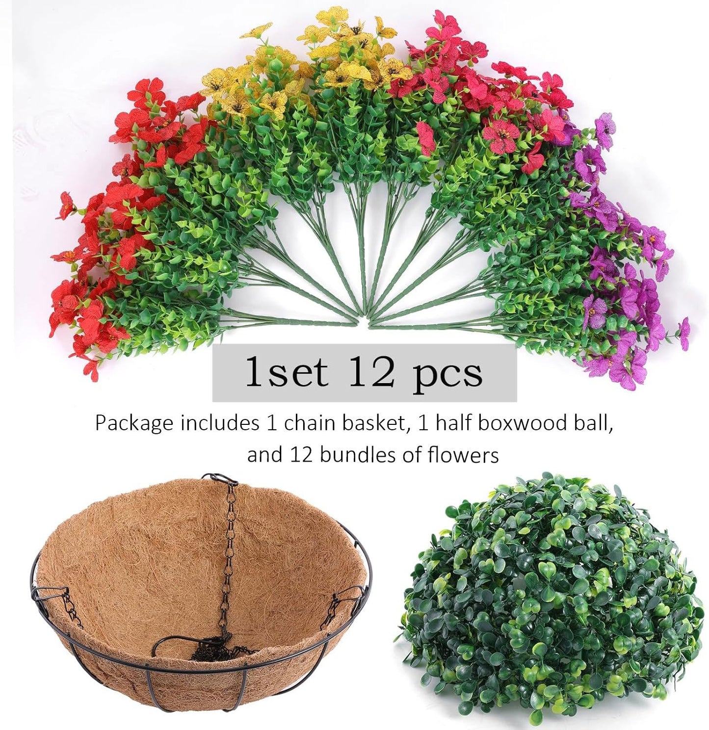 🔥 Simulated Hanging Flower Basket 💥
