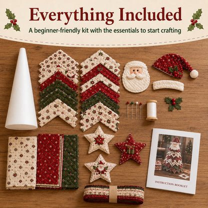 DIY Quilted Santa Christmas Tree Kit