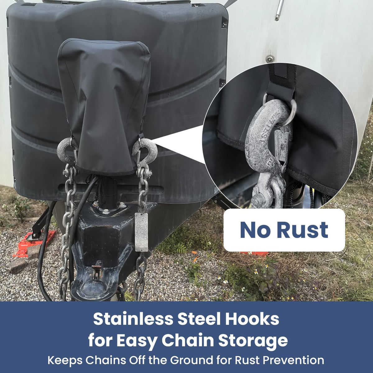 ❄️ Waterproof RV Electric Tongue Jack Cover – Keep Your Power Jack Dry All Winter