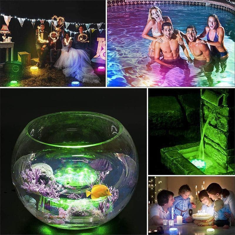 💥Submersible LED Pool Lights (RF Remote Control )