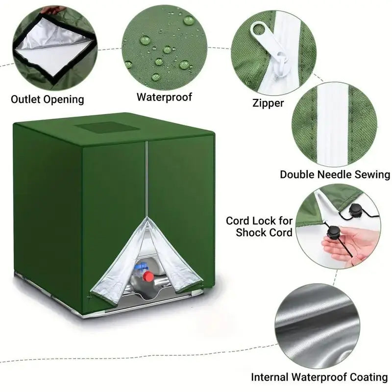💧 LIMITED-TIME 50% OFF! ✨ Waterproof IBC Tote Cover – Heavy-Duty, UV-Blocking, Secure Fit ⛈️