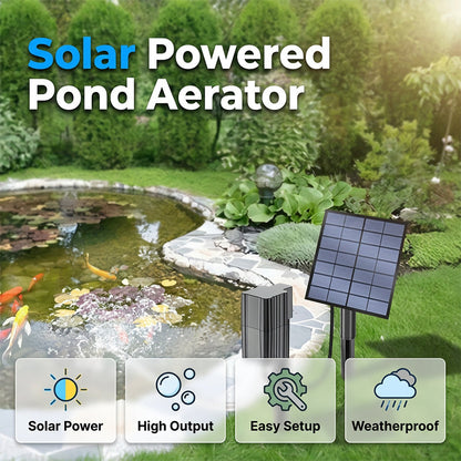 LELUMP™ Solar Pond Aerator with Air Pump