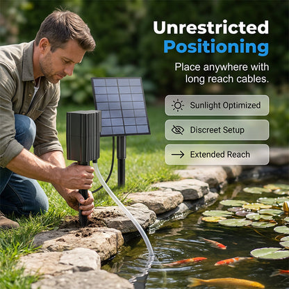 LELUMP™ Solar Pond Aerator with Air Pump