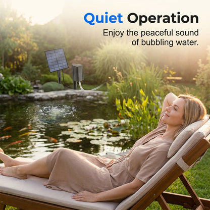 LELUMP™ Solar Pond Aerator with Air Pump