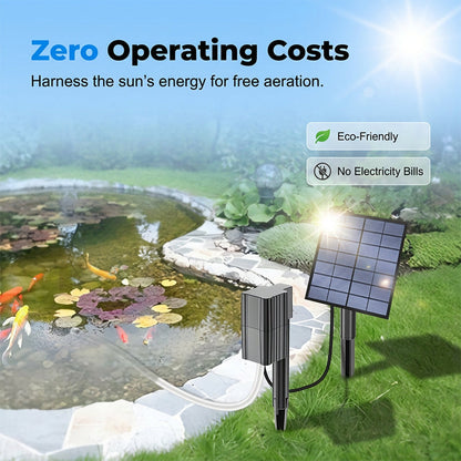 LELUMP™ Solar Pond Aerator with Air Pump