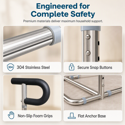 Sofa Stand Assist Rail for Seniors - Stainless Steel Standing Aid Grab Bar Mobility Aid